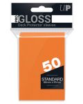 Протектори за карти Ultra Pro - PRO-Gloss Standard Size, Orange (50 бр.) - 1t