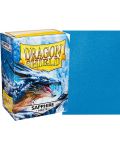Протектори за карти Dragon Shield - Matte Sleeves Standard Size, Sapphire (100 бр.) - 2t