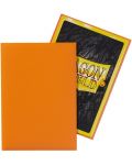 Протектори за карти Dragon Shield - Matte Sleeves Small Size, Orange (60 бр.) - 3t