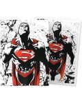 Протектори за карти Dragon Shield - Matte Dual Art Sleeves Standard Size, Superman Core (100 бр.) - 2t
