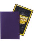 Протектори за карти Dragon Shield - Matte Sleeves Small Siza, Purple (60 бр.) - 3t