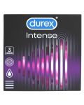 Intense Оребрени презервативи, 3 броя, Durex - 1t