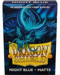 Протектори за карти Dragon Shield Sleeves - Small Matte Night Blue (60 бр.) - 1t