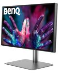 Професионален монитор BenQ - PD2725U, 27", 4K, swivel, сив/черен - 3t