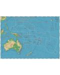 Природогеографска стенна карта на Австралия и Океания (1:9 000 000) - 1t