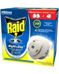 Raid Night & Day Комплект - Електрически изпарител с пълнител, 2 + 1 броя - 1t