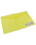 Прозрачна папка с копче Spree - 36.5 x 24 cm, жълта - 1t
