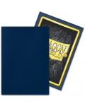Протектори за карти Dragon Shield - Matte Sleeves Small Size, Midnight Blue (60 бр.) - 3t