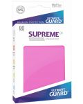 Протектори за карти Ultimate Guard Supreme UX Sleeves - Standard Size, Pink (80 бр.) - 1t