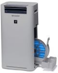 Пречиствател за въздух Sharp - UA-HG50E-L, HEPA, 46 dB, сив - 4t