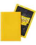 Протектори за карти Dragon Shield - Matte Sleeves Small Size, Yellow (60 бр.) - 3t