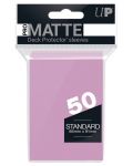 Протектори за карти Ultra Pro - PRO-Matte Standard Size, Pink (50 бр.) - 1t