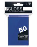 Протектори за карти Ultra Pro - PRO-Gloss Standard Size, Blue (50 бр.) - 1t