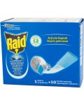 Raid Комплект - Електрически изпарител и ламинирани таблетки срещу комари - 1t