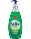 Препарат за съдове с помпа Sano - Spark Cucumber, 1 L - 1t