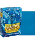 Протектори за карти Dragon Shield Sleeves - Small Size Sky Blue (60 бр.) - 2t