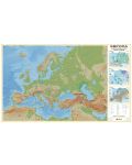 Природогеографска стенна карта на Европа (1:5 000 000, 107/175 см) - 1t