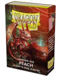 Протектори за карти Dragon Shield Dual Sleeves - Small Matte Peach (60 бр.) - 1t