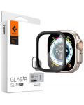 Стъклен протектор Spigen - Glas.TR Slim Pro, Apple Watch Ultra, черен - 8t