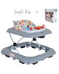 Проходилка Moni - Jungle fun+, сива - 2t