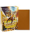 Протектори за карти Dragon Shield - Matte Sleeves Standard Size, Gold (100 бр.) - 2t