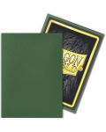 Протектори за карти Dragon Shield - Matte Sleeves Standard Size, Forest Green (100 бр.) - 3t