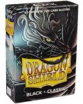 Протектори за карти Dragon Shield Sleeves - Small Black (60 бр.) - 1t