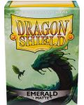 Протектори за карти Dragon Shield Sleeves - Matte Emerald (100 бр.) - 1t