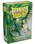 Протектори за карти Dragon Shield - Matte Sleeves Small Size, Emerald (60 бр.) - 1t