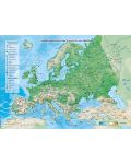 Природногеографска карта на Европа + Политическа карта на света - 1t