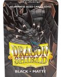 Протектори за карти Dragon Shield Sleeves - Small Matte Black (60 бр.) - 1t