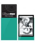 Протектори за карти Ultra Pro - PRO-Gloss Standard Size, Aqua (50 бр.) - 2t