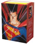 Протектори за карти Dragon Shield - Brushed Art Sleeves Standard Size, Superman (100 бр.) - 1t