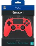 Контролер Nacon за PS4  - Wired Compact, червен - 8t