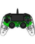 Контролер Nacon за PS4 - Wired Illuminated Compact Controller, crystal green - 10t