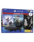 Sony PlayStation 4 Slim 1TB Hits Bundle - God of War + Horizon Zero Dawn + The Last Of Us (разопакован) - 1t
