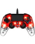 Контролер Nacon - Wired Illuminated Compact Controller, червен (PS4) - 1t