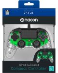 Контролер Nacon - Wired Illuminated Compact Controller, зелен (PS4) - 7t