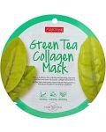 Purederm Маска за лице Green Tea Collagen, 18 ml - 1t