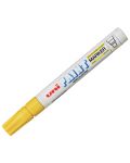 Перманентен маркер Uniball на маслена осново – Жълт - 1t