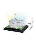 3D Пъзел Cubic Fun от 56 части и LED светлини - White House - 1t