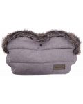 Ръкавица за количка KikkaBoo - Fur, Melange Grey - 1t