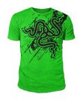 Тениска Razer Green Plague, зелена, размер XL - 1t