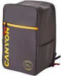 Раница за лаптоп Canyon - CSZ-02 Cabin Size, 15.6", 20l, сива - 3t