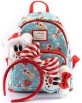 Раница Loungefly Disney: Mickey Mouse - Snowman Mickey & Minnie - 4t