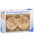 Пъзел Ravensburger от 5000 части - Карта на стария свят - 1t