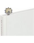 Книгоразделител Metalmorphose - Lotus Flower, Pearl Gold - 3t