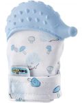 Ръкавица за чесане на зъбки BabyJem - Таралеж, Blue - 1t