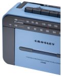 Радиокасетофон Crosley - CT102A-BG4, син/сив - 3t