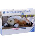 Пъзел Ravensburger от 1000 части - Спящи кученца - 1t